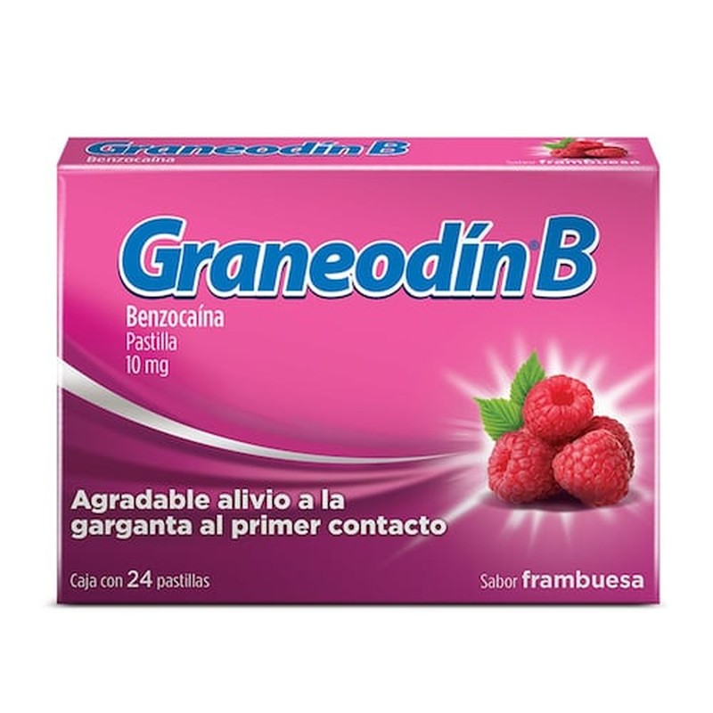 Medicamento Graneodín B Frambuesa 24pz