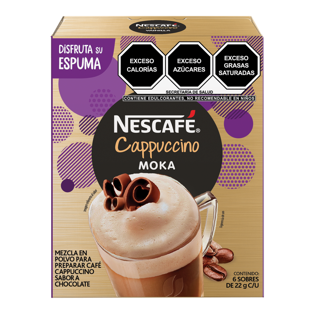 Café Soluble Nescafé Cappuccino Moka 6pz