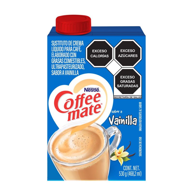 Crema Coffe Mate Nestlé Vainilla para Café Líquida 468ml