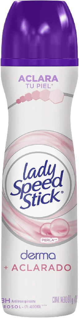Desodorante Lady Speed Stick Dermo Aclarado en Aerosol 150ml