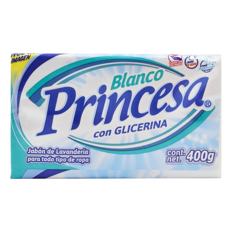 Detergente Blanco Princesa con Glicerina 400gr