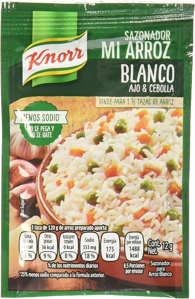 Sazonador Mi Arroz Knorr Blanco 12gr