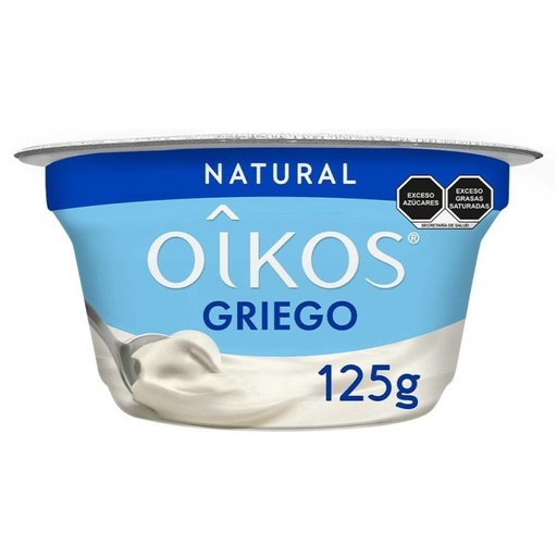 [OIKOS NATURAL 125GR] Yoghurt Oikos Danone Griego Natural 125gr