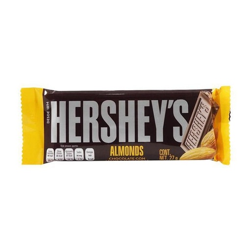 [HERSHEYS ALMONDS 27GR] Chocolate Hersheys Almonds 27gr