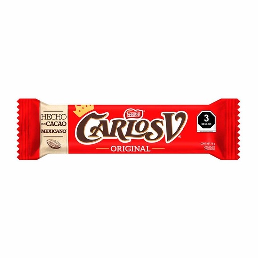 [CARLOS V ORIGINAL 18GR] Chocolate Carlos V Original 18gr
