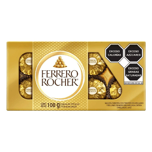 [FERRERO 8PZ] Chocolate Ferrero Rocher 12.5gr 8pz