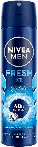 [NIVEA FRESH ICE AEROSOL 150ML] Desodorante Nivea Men Fresh Fragancia Intensa Aerosol 150ml