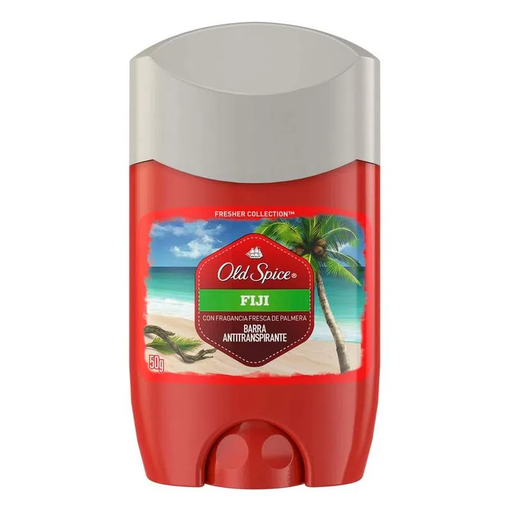 [OLD SPICE FIJI BARRA 50GR] Desodorante Old Spice Fiji con Fragancia Fresca de Palmera en Barra 50gr