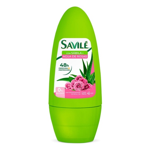 [SAVILÉ AGUA ROSAS ROLL-ON 47GR] Desodorante Savilé Agua de Rosas Roll-On 47gr